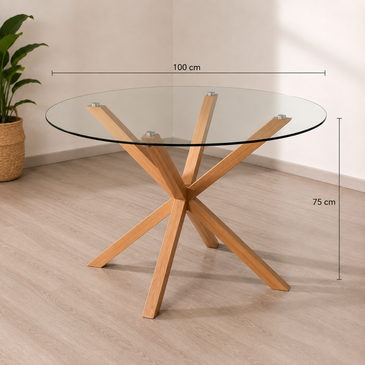 Comedor Crossback Manhattan para 4 personas