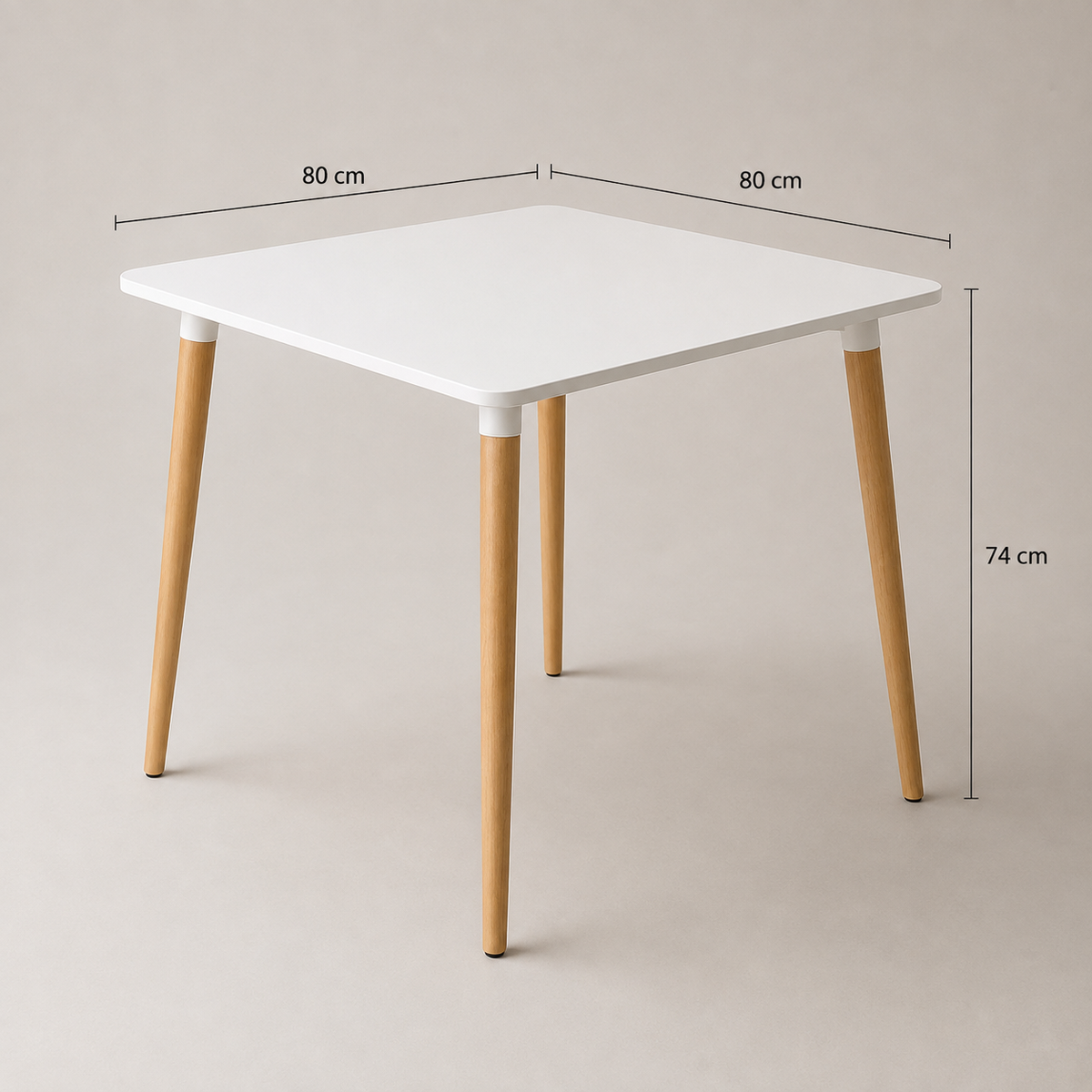 Comedor Eames Paris cuadrado lino