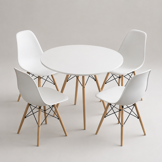 Comedor Eames Round 80cm 4P