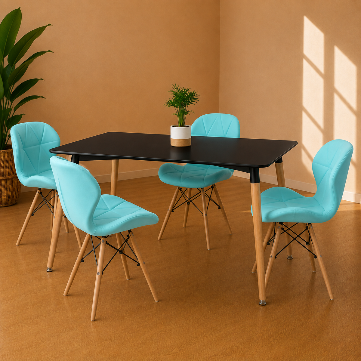 Comedor Eames Rectangular Radar Mariposa Munich