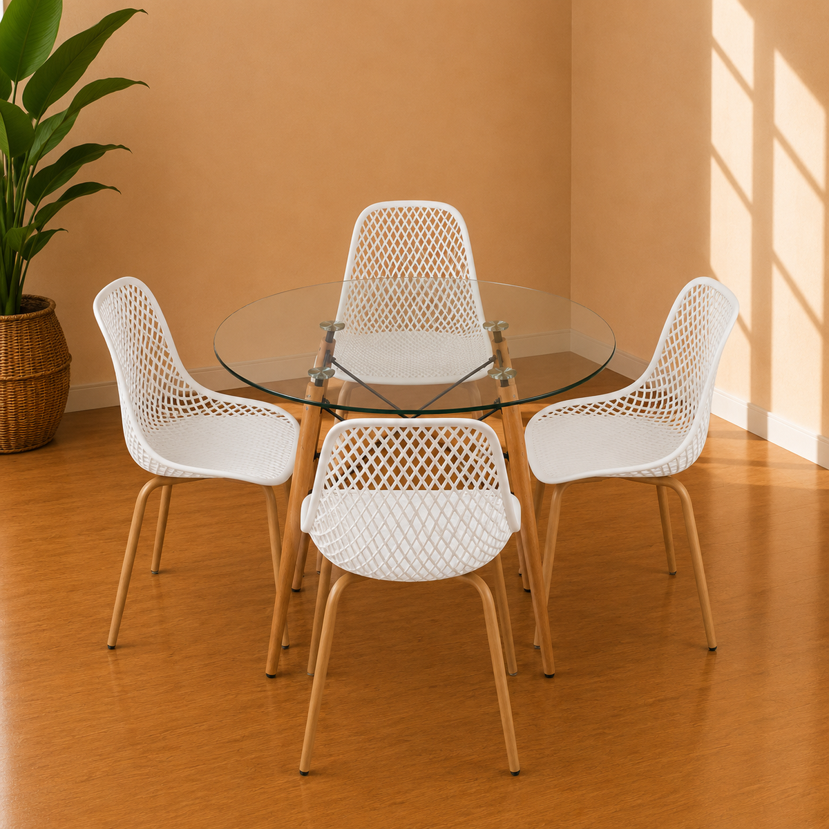 Comedor Helena Garden 80cm 4p
