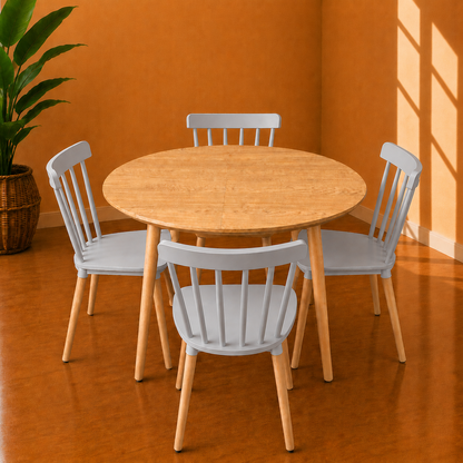 Comedor Extensible + 4 Sillas Windsor