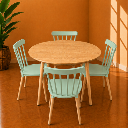 Comedor Extensible + 4 Sillas Windsor
