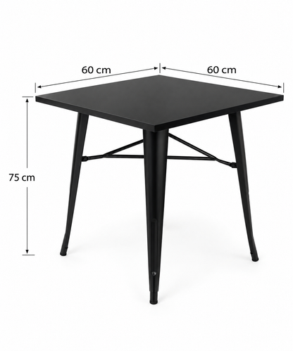 Mesa de comedor Tolix Metalica Cuadrada 60x60cm