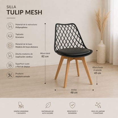 Set Terraza Tulip Mesh Exterior