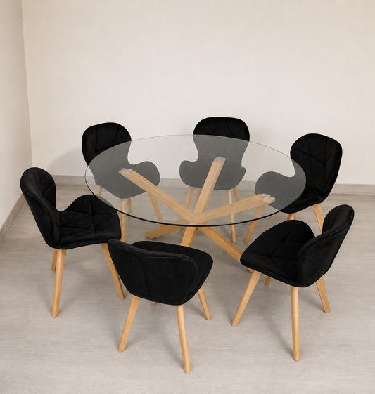Comedor Cross Abudabi 120cm 6P