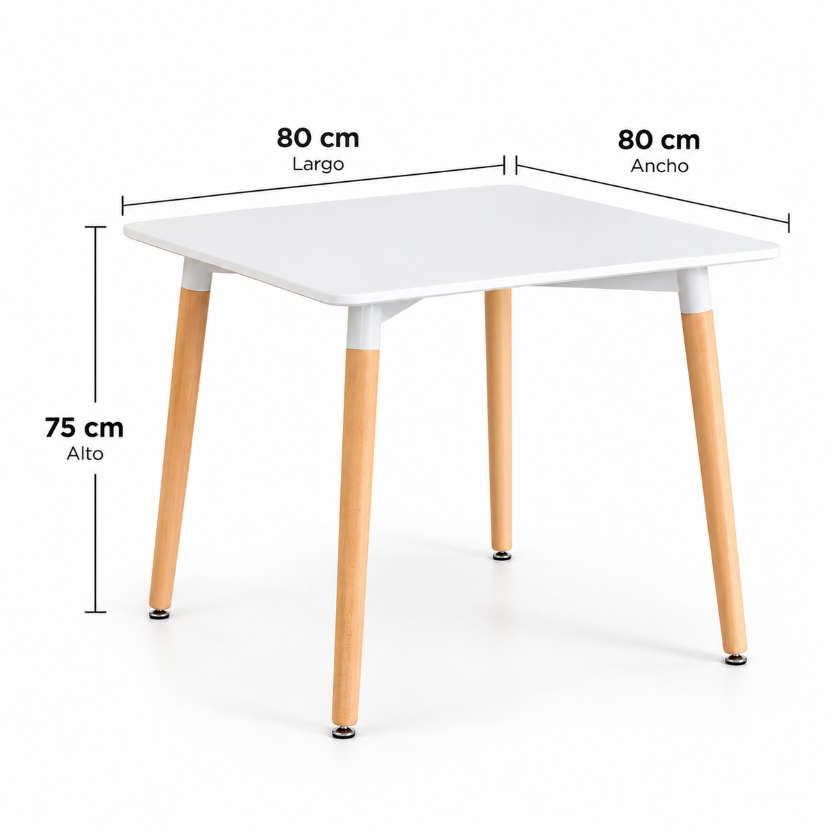 Comedor Cuadrado Eames Clásico 4P