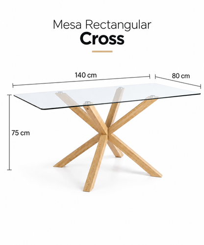Comedor Windsor Cross Rectangular 6P