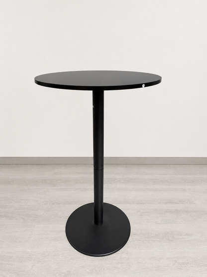 Mesa Alta para Bar cubierta Negra Guji D60cm