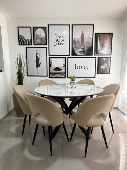 Comedor Cross Viena Stone 6P