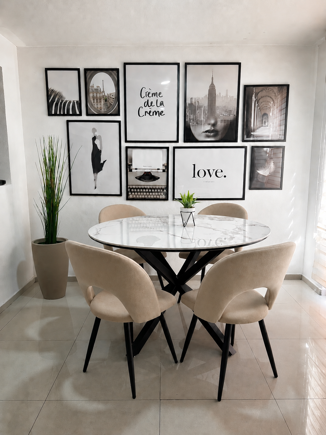 Comedor Cross Viena Stone 4P