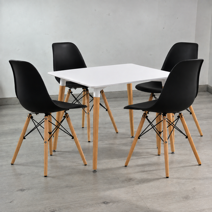 Comedor Cuadrado Eames Clásico 4P
