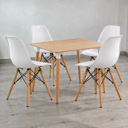 Comedor Cuadrado Eames Clásico 4P
