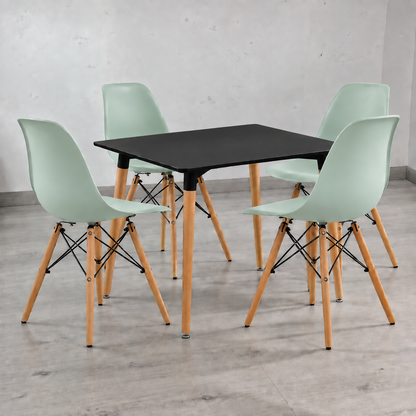 Comedor Cuadrado Eames Clásico 4P