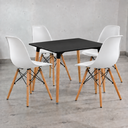 Comedor Cuadrado Eames Clásico 4P
