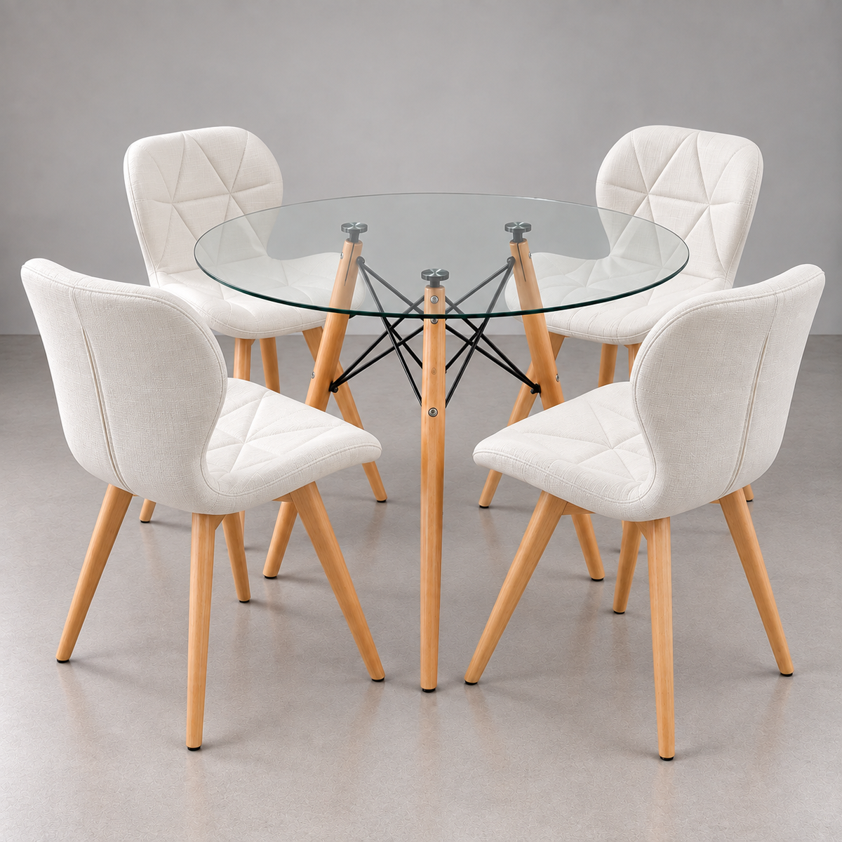 Comedor Mariposa Eames Round 80cm