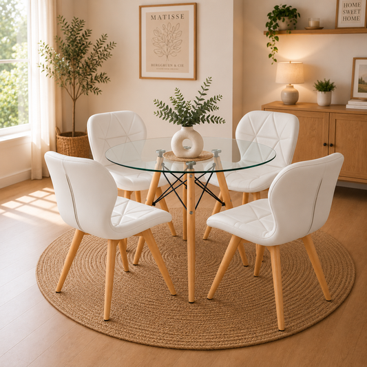 Comedor Mariposa Eames Round 80cm