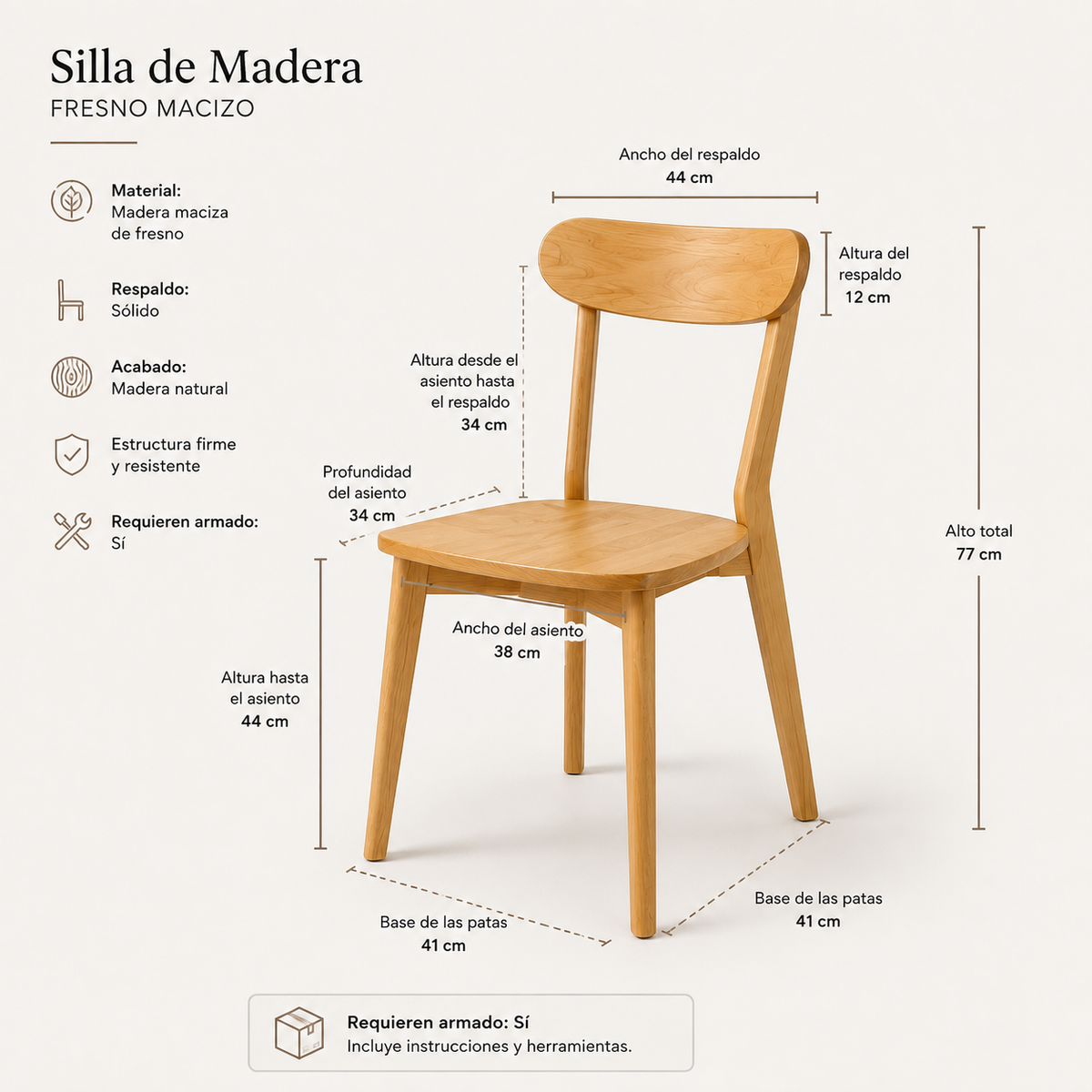 Comedor Fresno Vema 4P