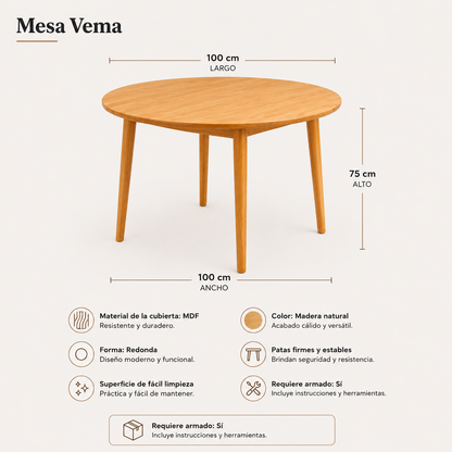 Comedor Fresno Vema 4P