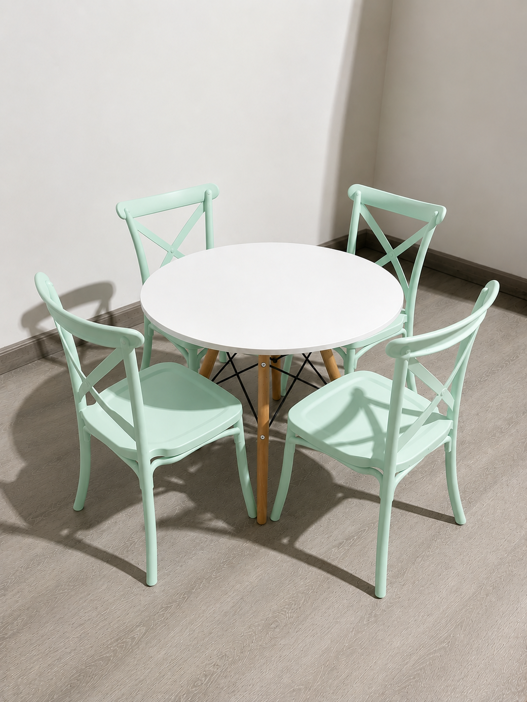 Set Mesa Kids 60cm + 4 Silla Danubio Kids