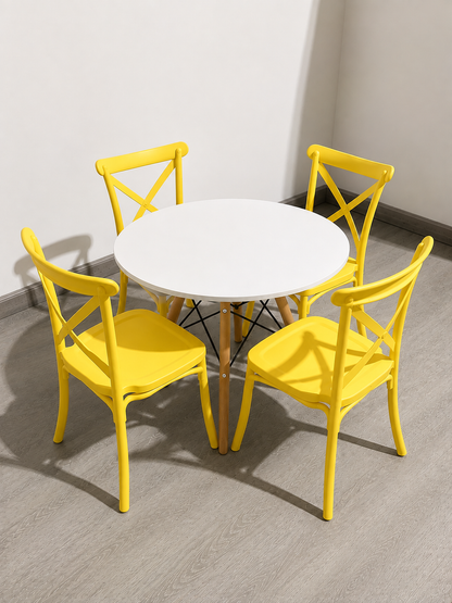 Set Mesa Kids 60cm + 4 Silla Danubio Kids