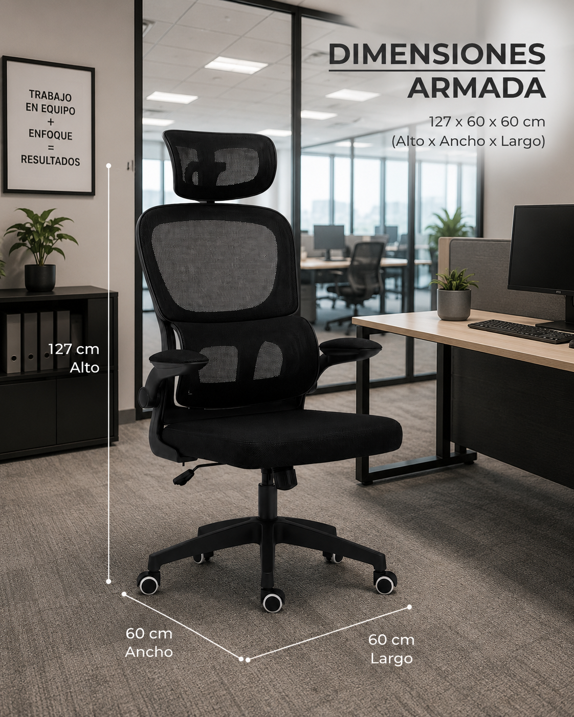 Silla De Escritorio Ergonómica Mesh top
