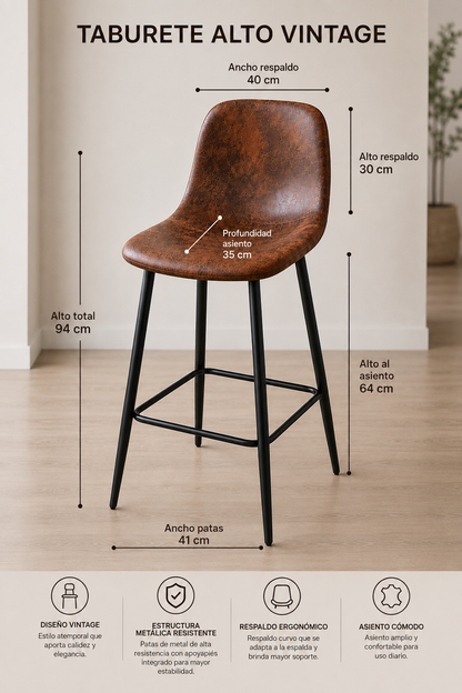 Taburete Paris Vintage 64cm