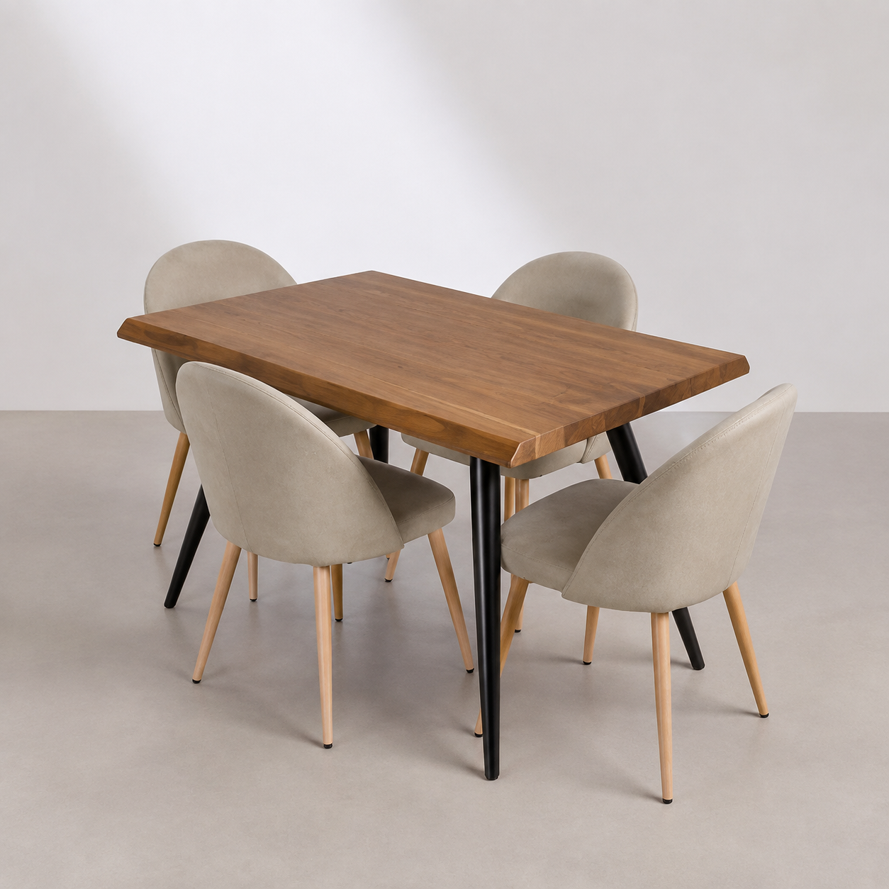 Comedor Lyon 4 Puestos Lino Natural Home