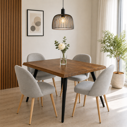 Comedor Lyon 4 Puestos Lino Natural Home