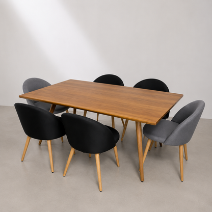Comedor Lyon 6 Puestos Lino Natural Home