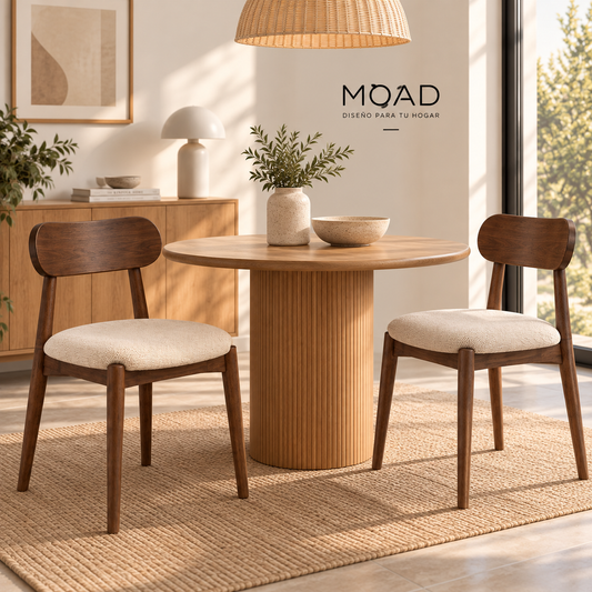 Pack de 2 Sillas de comedor Madera Bauen