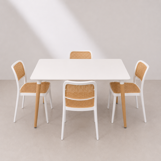 Comedor rectangular Hoffman para 4 personas