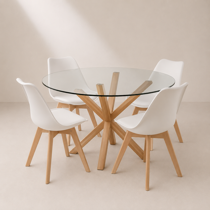 Comedor Redondo 4 personas Cross Tulip