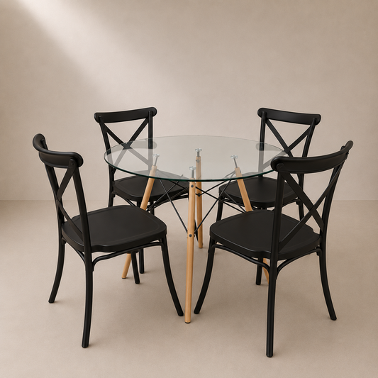 Comedor Redondo Brasil 100cm 4P