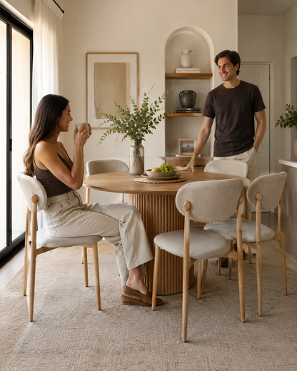 Silla de Comedor Siena Lino Wood