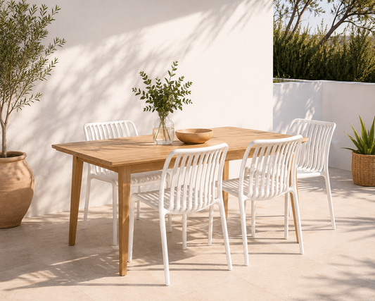 Pack 4 Sillas Terraza France Polipropileno