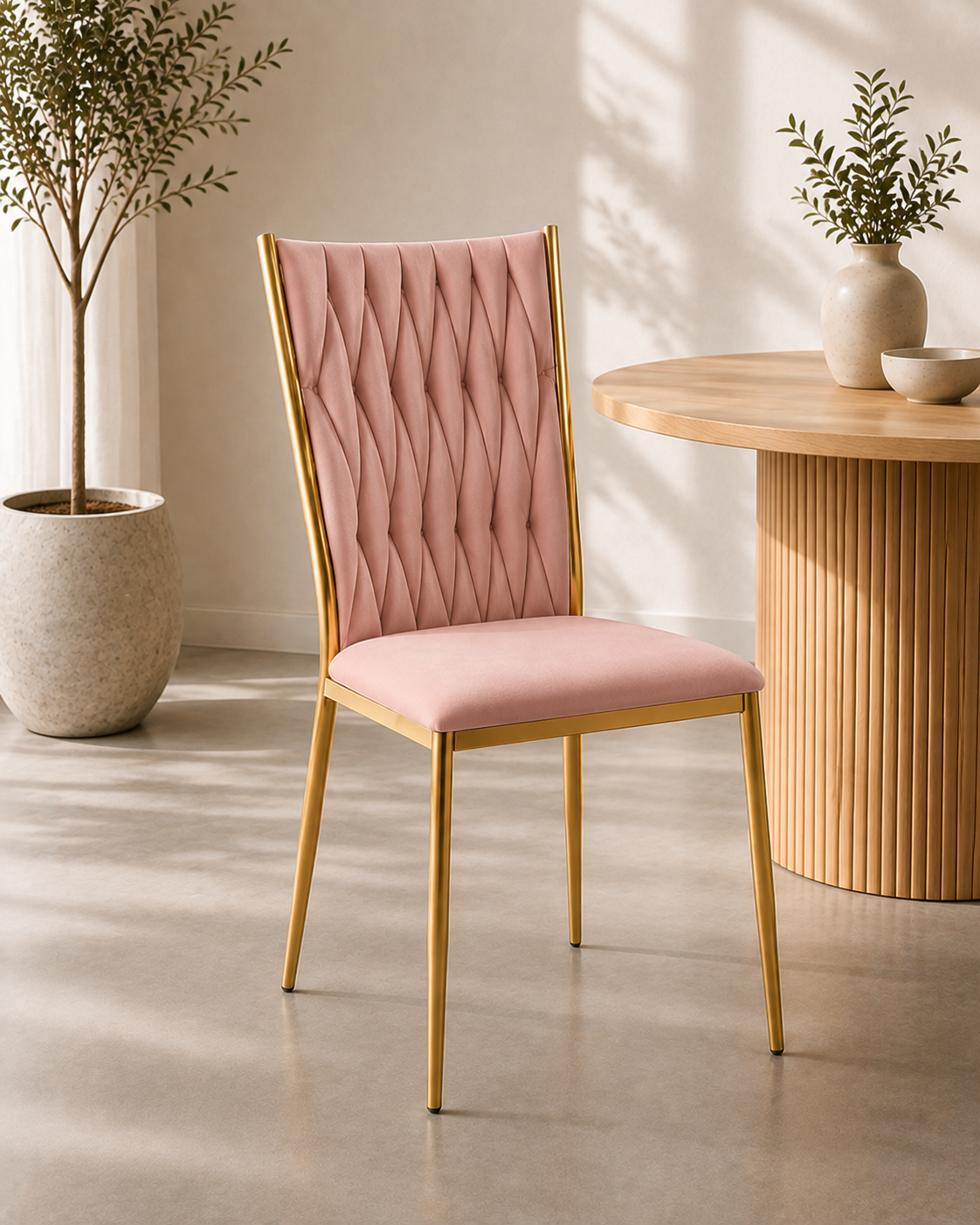 Silla King Terciopelo Gold