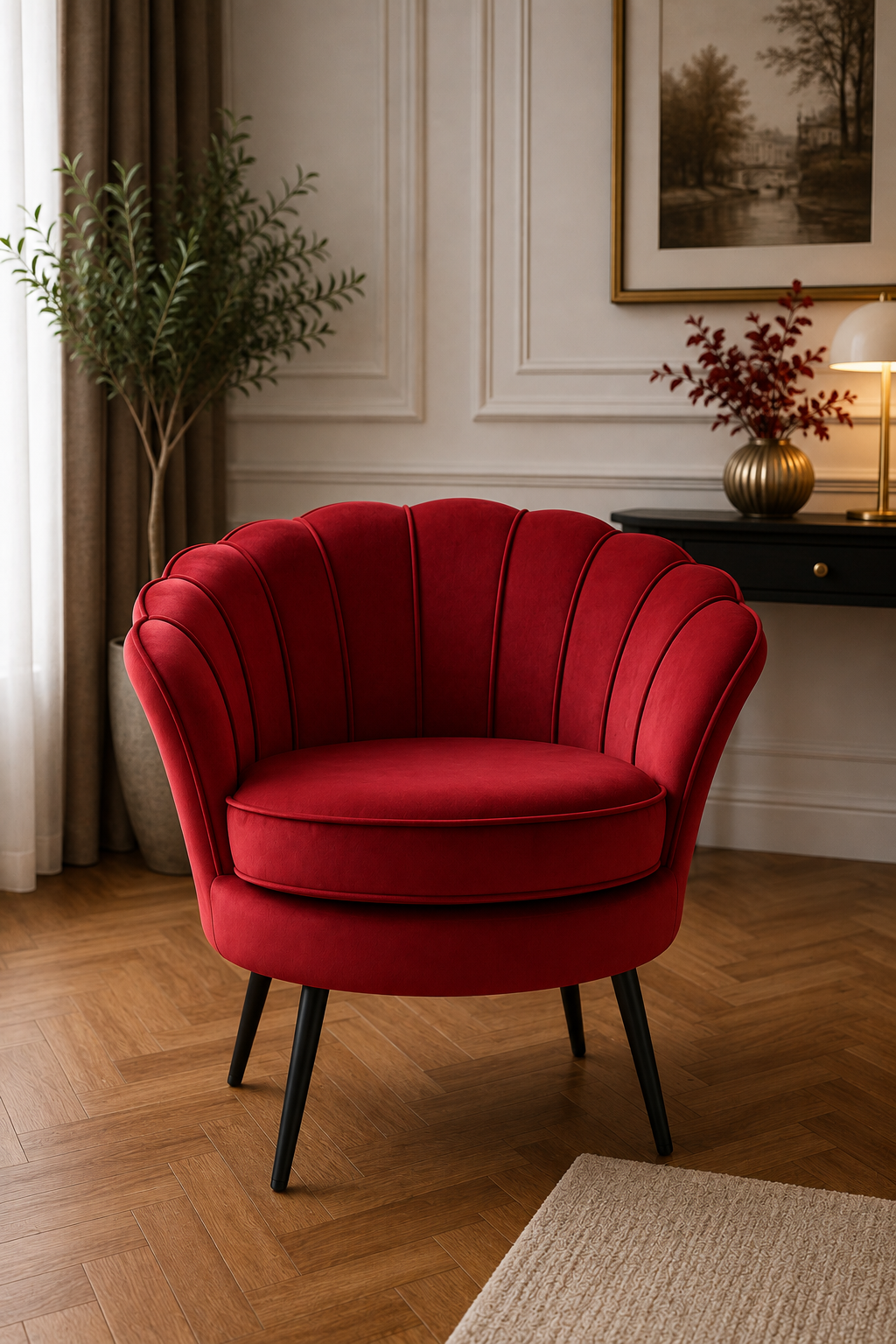Poltrona Velvet Shell