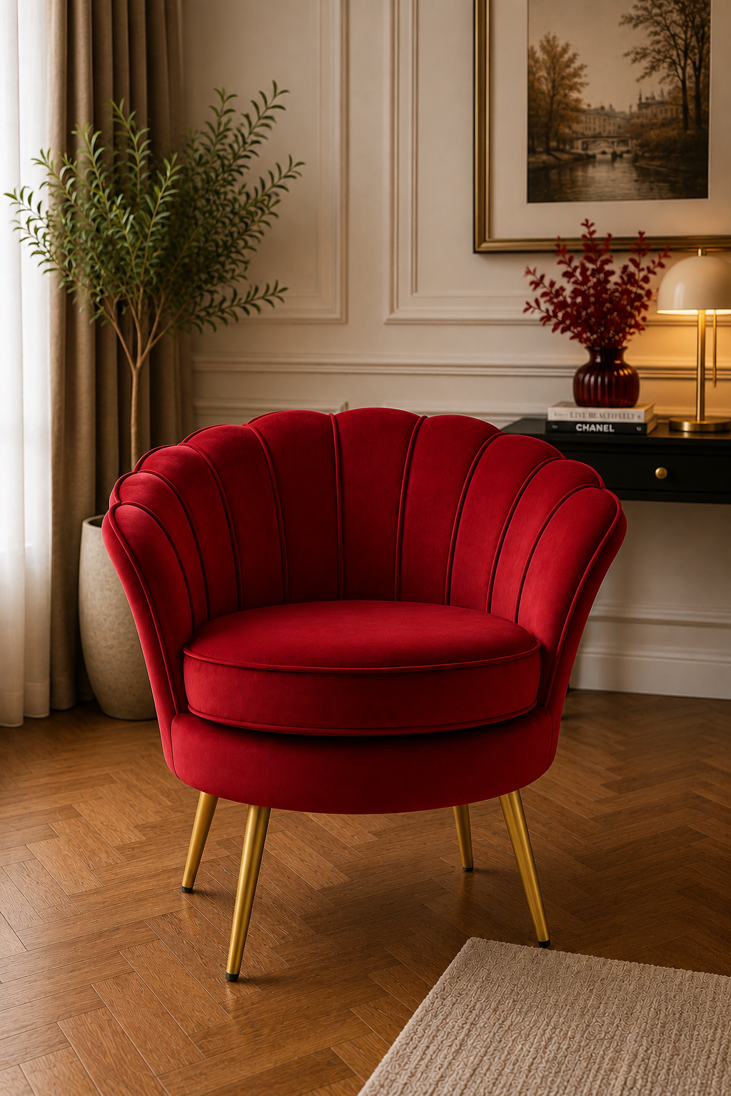 Poltrona Velvet Shell