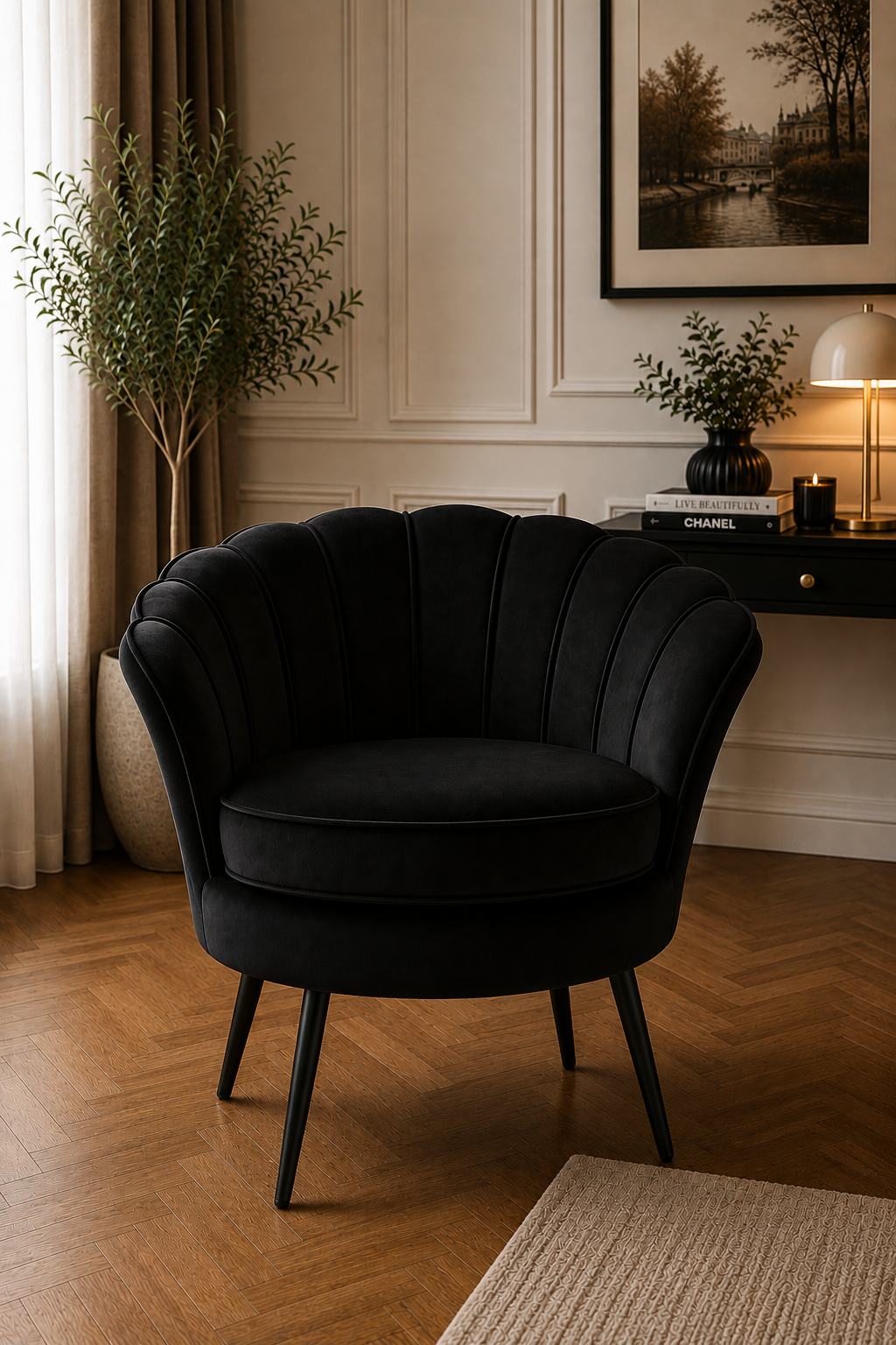 Poltrona Velvet Shell