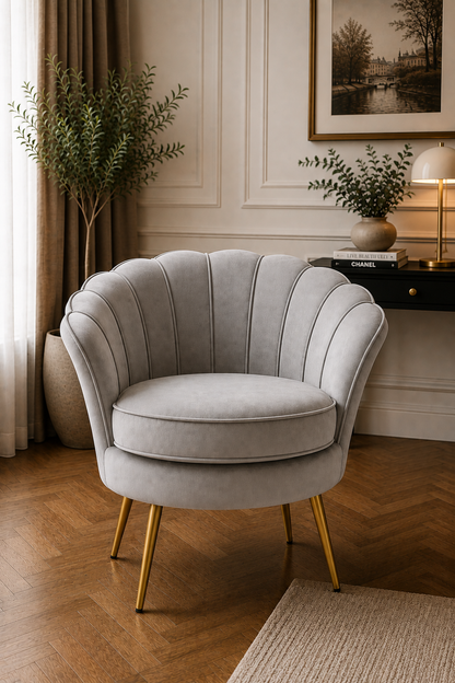 Poltrona Velvet Shell