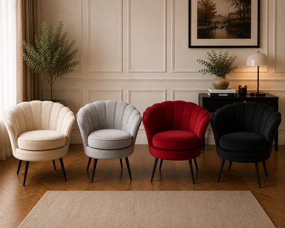 Poltrona Velvet Shell