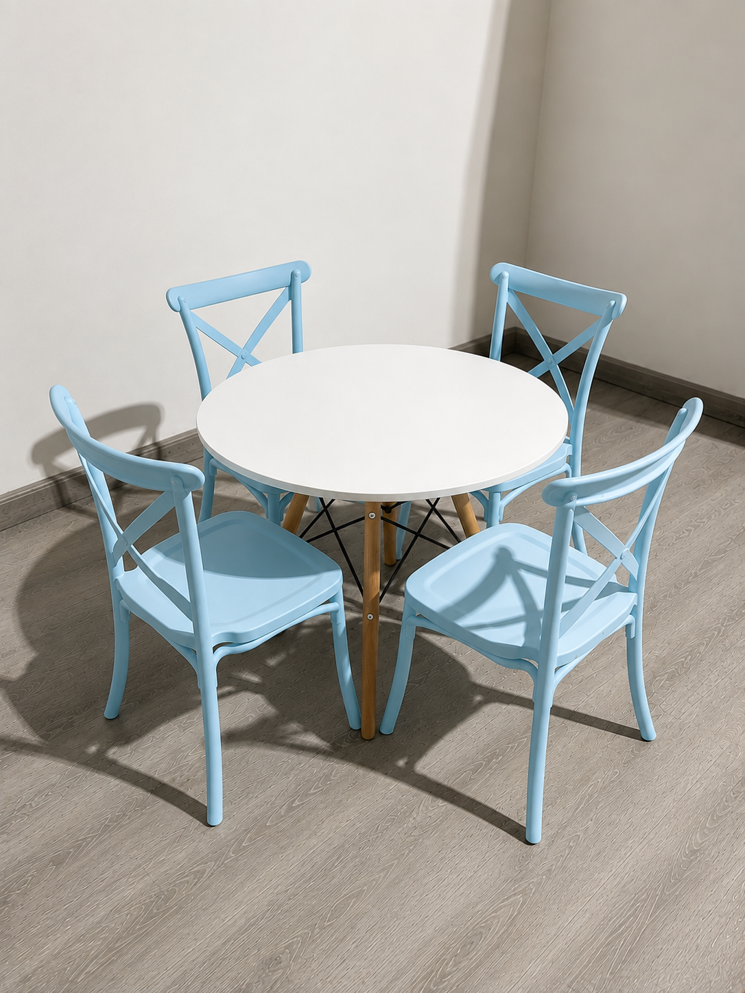 Set Mesa Kids 60cm + 4 Silla Danubio Kids