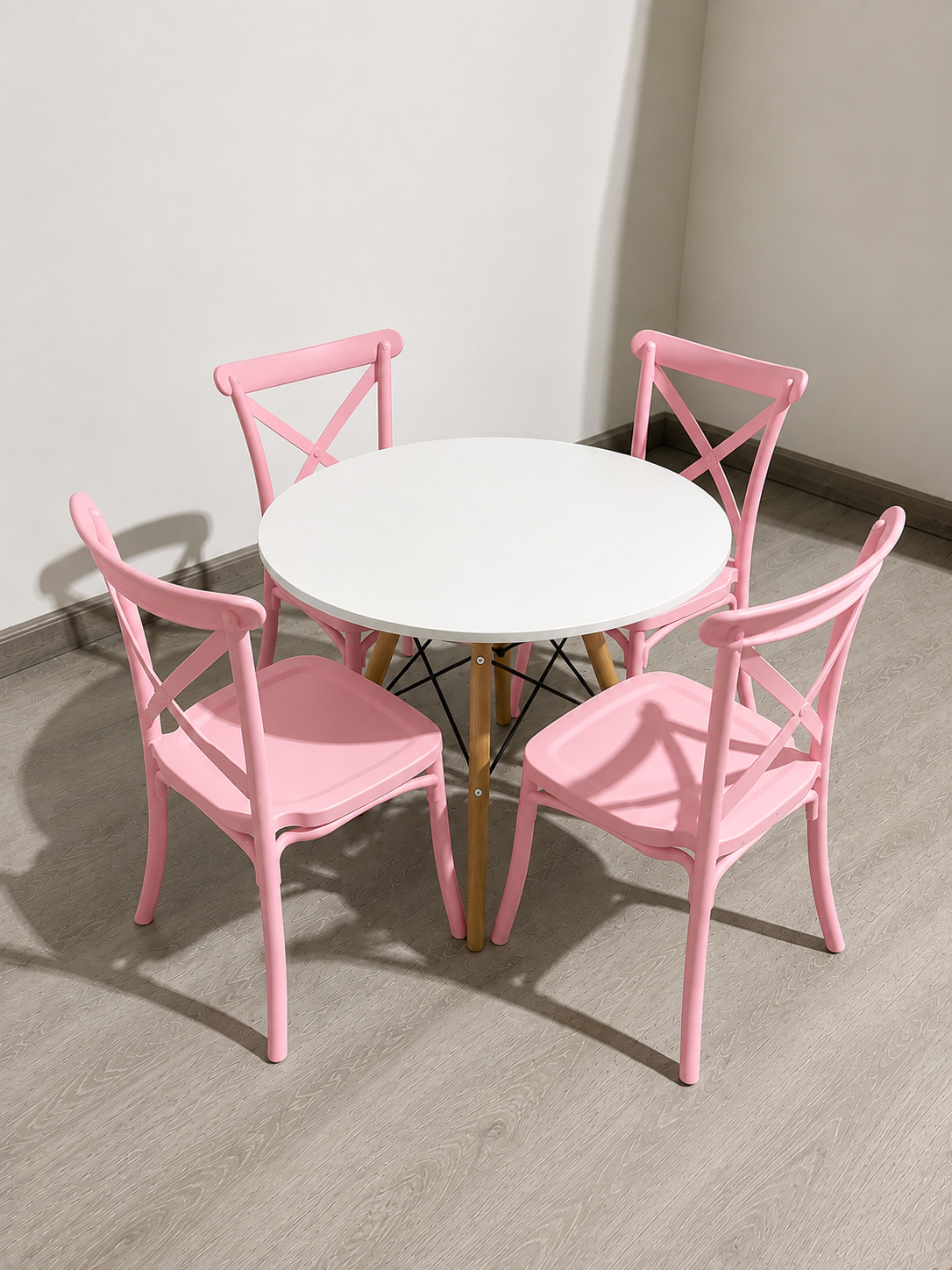 Set Mesa Kids 60cm + 4 Silla Danubio Kids