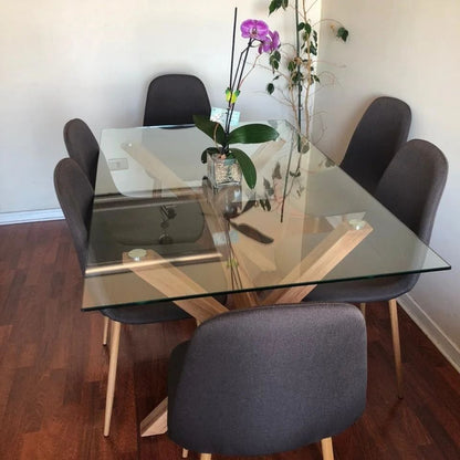 Comedor Paris Lino Cross Bursa Rectangular 6P