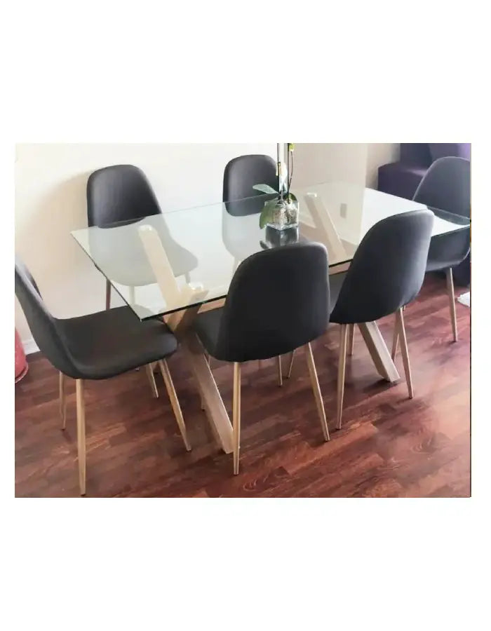 Comedor Paris Lino Cross Rectangular 6P