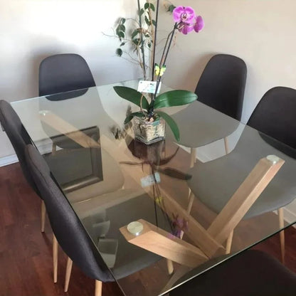 Comedor Paris Lino Cross Bursa Rectangular 6P