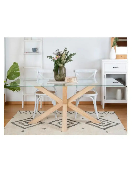 Comedor Rectangular de Vidrio 4P Madrid