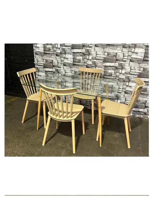Comedor Rectangular Windsor Glass 4P