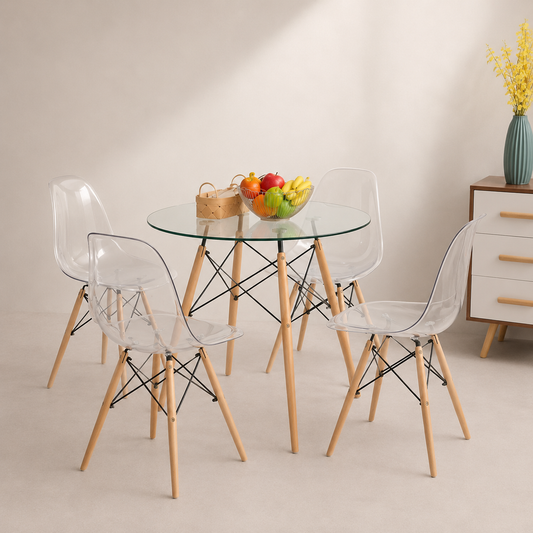 Comedor Clean 80cm (Transparente)